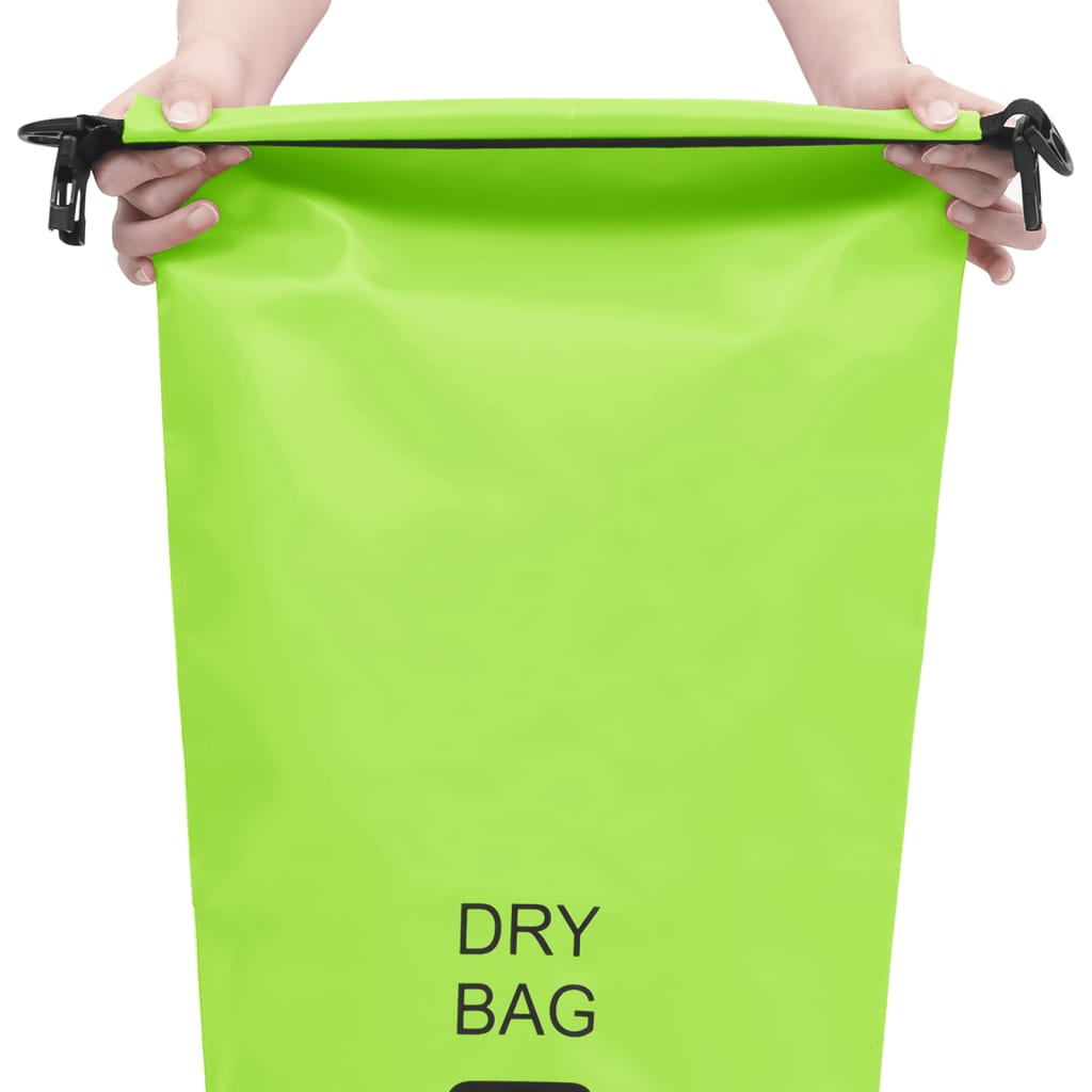 vidaXL Dry Bag Green 5.3 gal PVC
